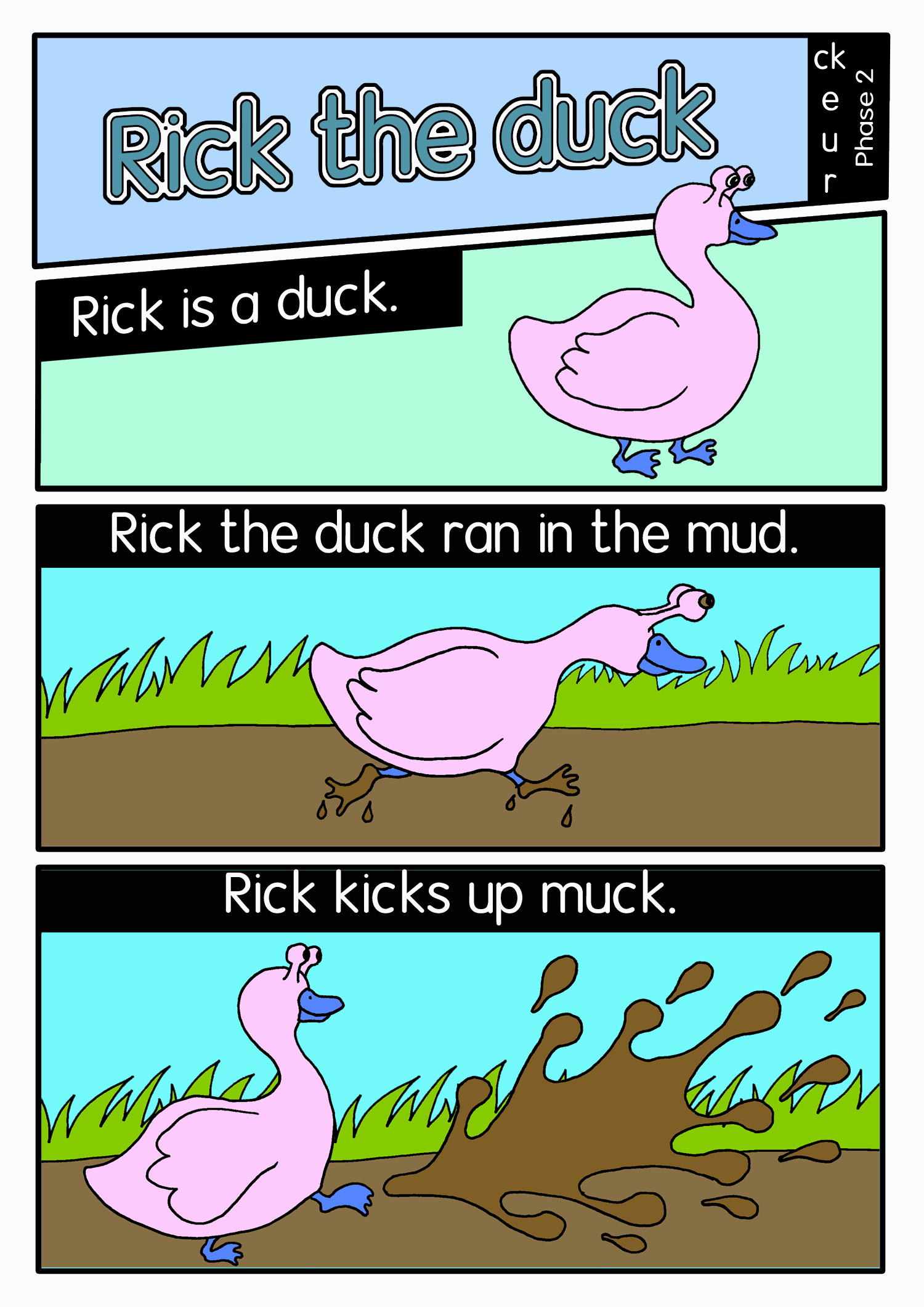 Rick the duck comic panel1