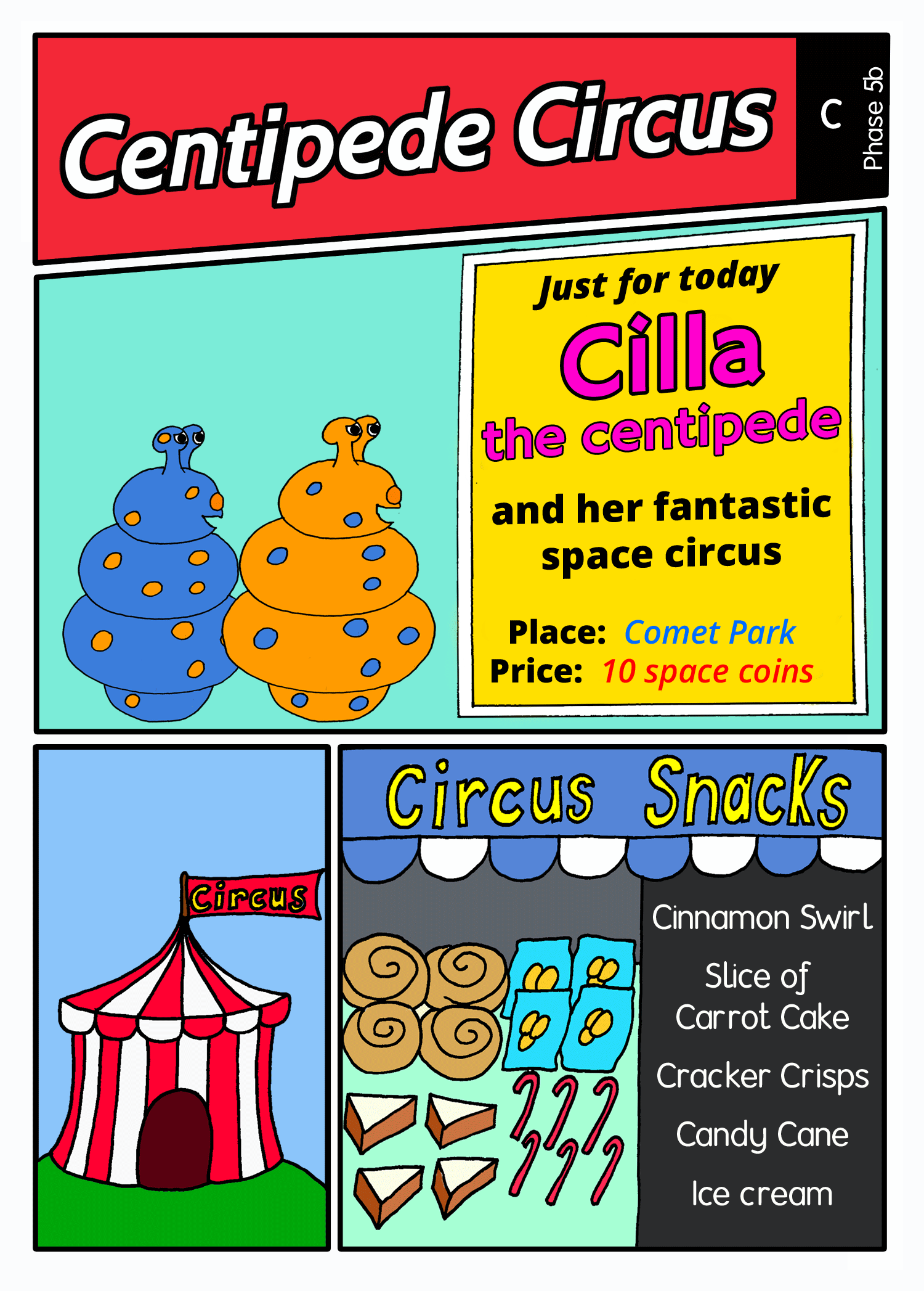 Centipede circus panel1