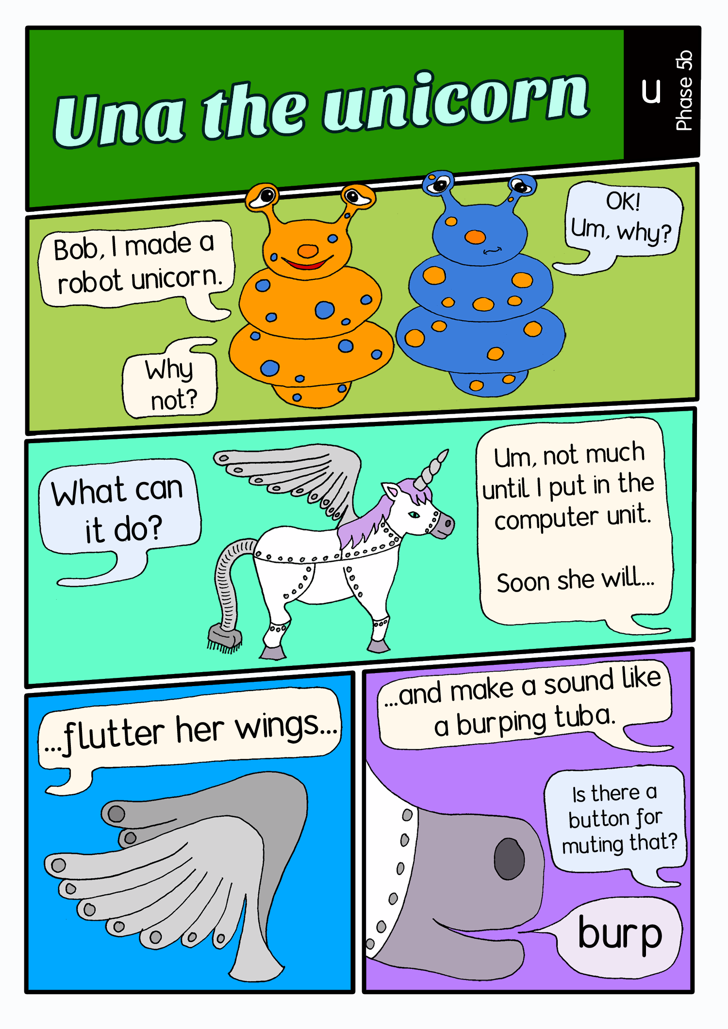 Una the unicorn comic panel1
